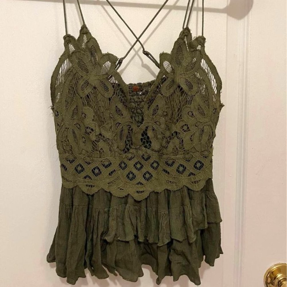 Free People Adella Lace Camisole (M)
